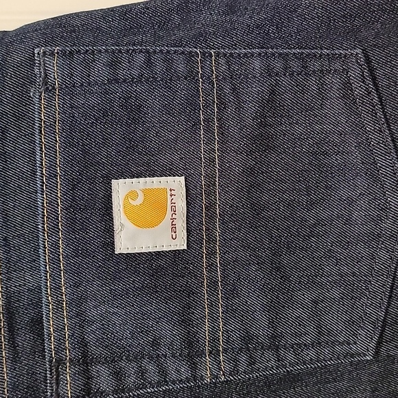 Carhartt Relaxed Fit Dark Blue Denim Jeans Size14 NWT - Picture 5 of 9